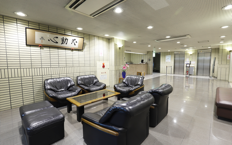Spacious lobby
